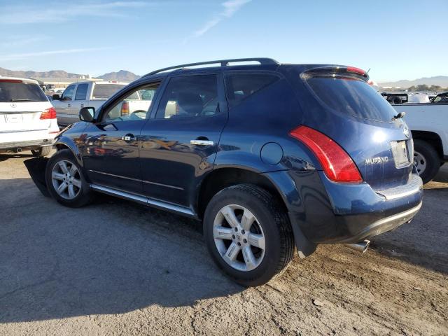 JN8AZ08W46W551822 - 2006 NISSAN MURANO SL BLUE photo 2