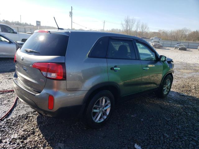 5XYKT4A6XEG425978 - 2014 KIA SORENTO LX GRAY photo 3