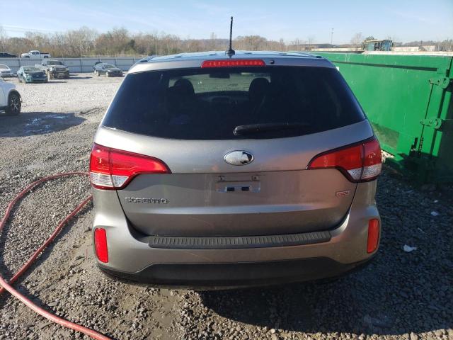 5XYKT4A6XEG425978 - 2014 KIA SORENTO LX GRAY photo 6