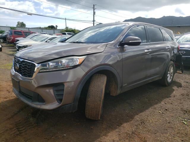 5XYPGDA51KG437711 - 2019 KIA SORENTO LX BROWN photo 1