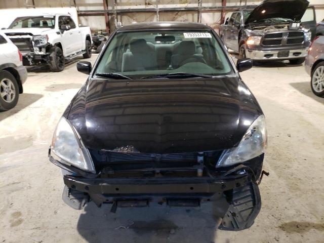 JA3AJ26E16U059445 - 2006 MITSUBISHI LANCER ES BLACK photo 5