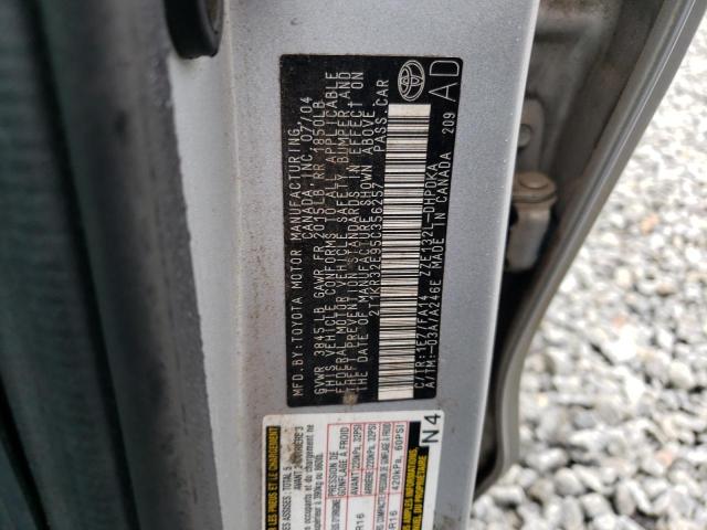 2T1KR32E95C356257 - 2005 TOYOTA COROLLA MA XR SILVER photo 12