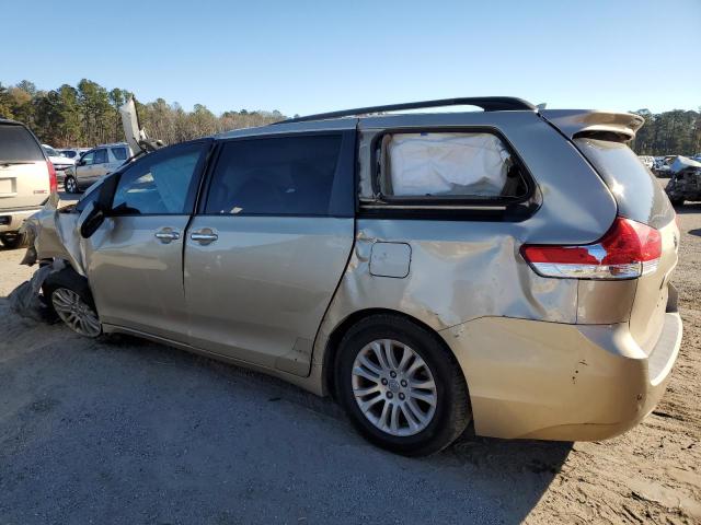 5TDYK3DC6BS150407 - 2011 TOYOTA SIENNA XLE GOLD photo 2