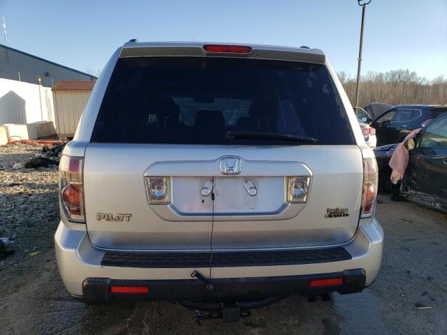 5FNYF18517B027145 - 2007 HONDA PILOT EXL SILVER photo 6