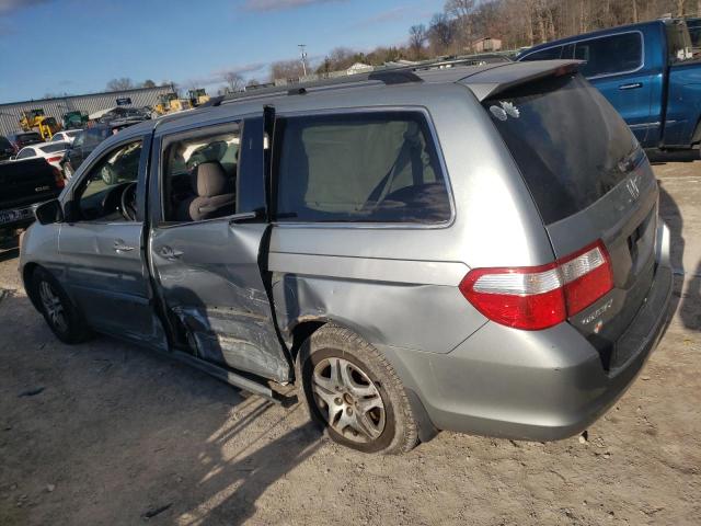 5FNRL38427B013786 - 2007 HONDA ODYSSEY EX BLUE photo 2