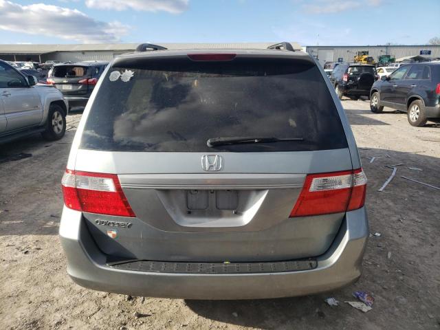 5FNRL38427B013786 - 2007 HONDA ODYSSEY EX BLUE photo 6