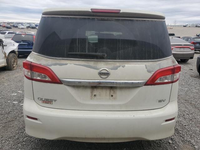 JN8AE2KP4D9061269 - 2013 NISSAN QUEST S WHITE photo 6