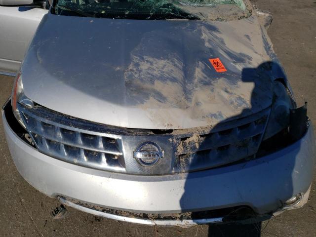 JN8AZ08W96W508142 - 2006 NISSAN MURANO SL SILVER photo 12