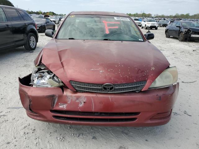 4T1BE32K94U280280 - 2004 TOYOTA CAMRY LE RED photo 5