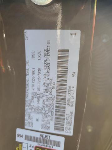 5TFRM5F16GX099823 - 2016 TOYOTA TUNDRA DOUBLE CAB SR/SR5 BLACK photo 12