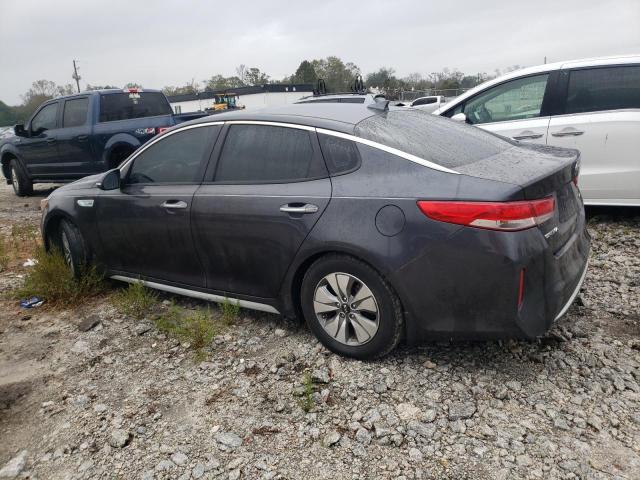 KNAGT4LE6H5014923 - 2017 KIA OPTIMA HYBRID CHARCOAL photo 2