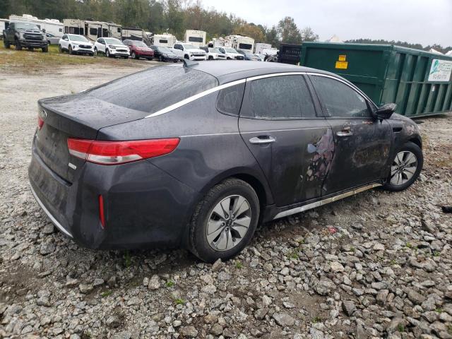 KNAGT4LE6H5014923 - 2017 KIA OPTIMA HYBRID CHARCOAL photo 3