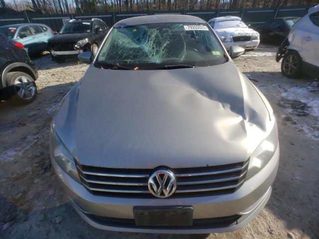 1VWAP7A34CC053916 - 2012 VOLKSWAGEN PASSAT S SILVER photo 5