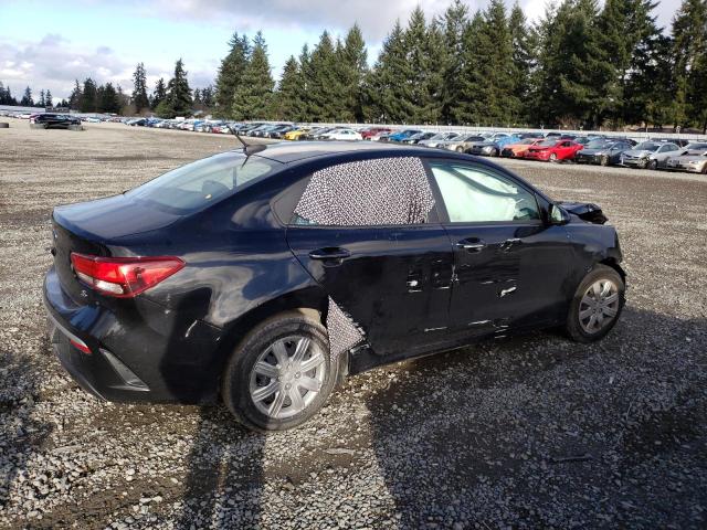 3KPA24AD3ME385526 - 2021 KIA RIO LX BLACK photo 3