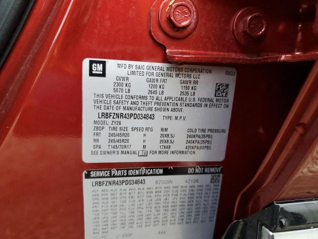 LRBFZNR43PD034843 - 2023 BUICK ENVISION ESSENCE Կարմիր լուսանկար 14