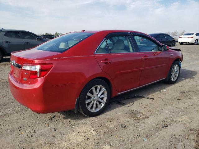 4T1BD1FK0EU101319 - 2014 TOYOTA CAMRY HYBRID RED photo 3