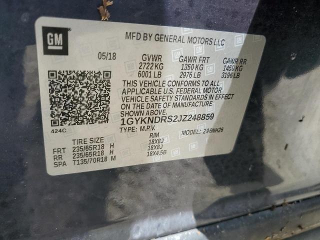 1GYKNDRS2JZ248859 - 2018 CADILLAC XT5 LUXURY Mavi foto 14