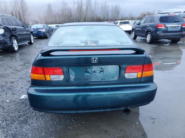 1HGEJ8145WL046564 - 1998 HONDA CIVIC EX GREEN photo 6