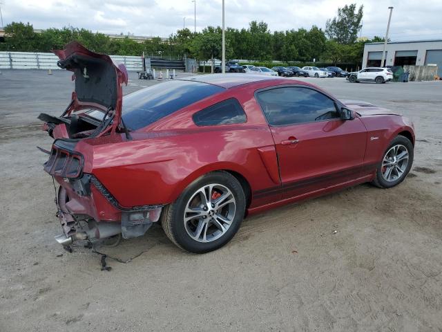 1ZVBP8AM7E5217864 - 2014 FORD MUSTANG RED photo 3