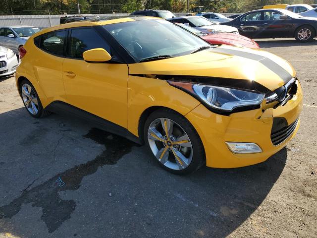 KMHTC6AD0GU295186 - 2016 HYUNDAI VELOSTER YELLOW photo 4