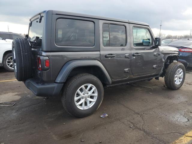 1C4HJXDN7PW675110 - 2023 JEEP WRANGLER SPORT GRAY photo 3