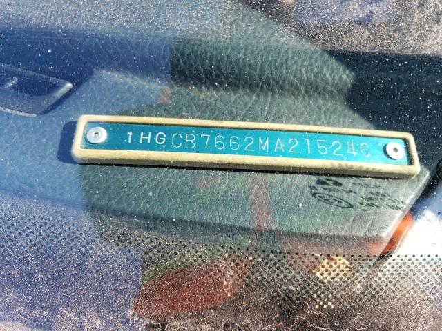 1HGCB7662MA215246 - 1991 HONDA ACCORD EX WHITE photo 12