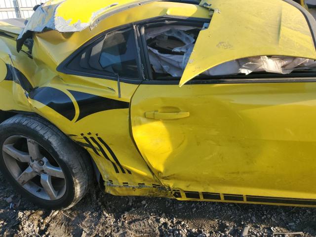 2G1FC1E39E9274314 - 2014 CHEVROLET CAMARO LT YELLOW photo 10