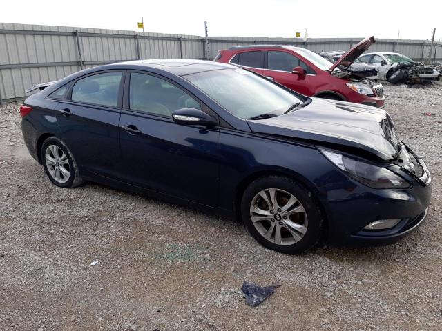 5NPEC4AC8BH137738 - 2011 HYUNDAI SONATA SE BLUE photo 4