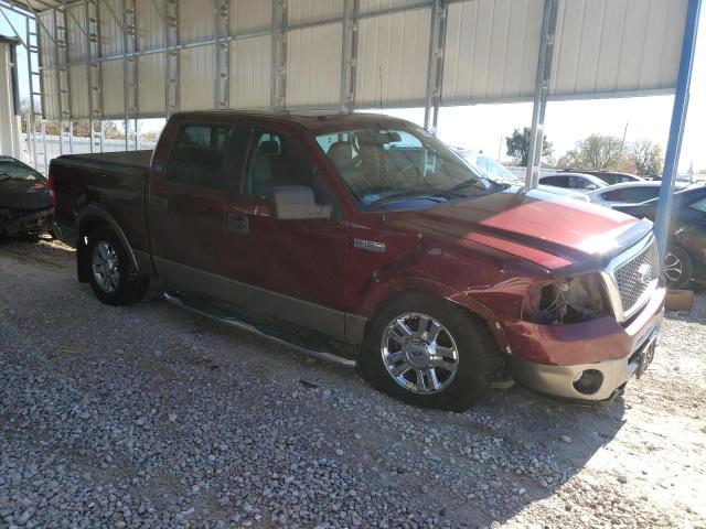 1FTPW14V56FB20035 - 2006 FORD F150 SUPERCREW MAROON photo 4