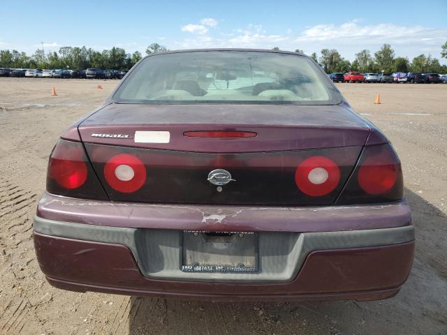 2G1WF52E749301013 - 2004 CHEVROLET IMPALA MAROON photo 6