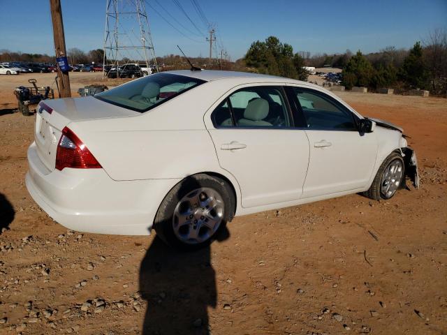 3FAHP0HA1BR202799 - 2011 FORD FUSION SE WHITE photo 3