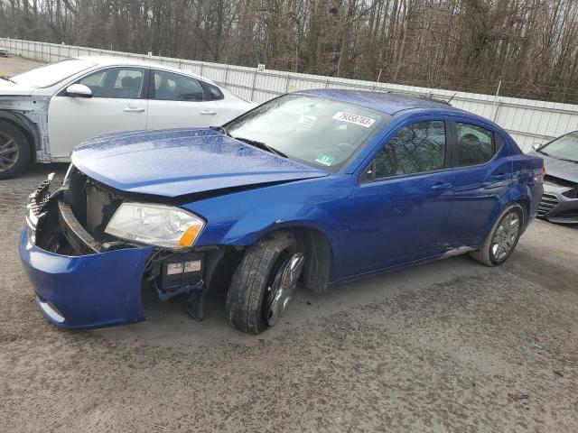 1C3CDZAB0CN238447 - 2012 DODGE AVENGER SE BLUE photo 1