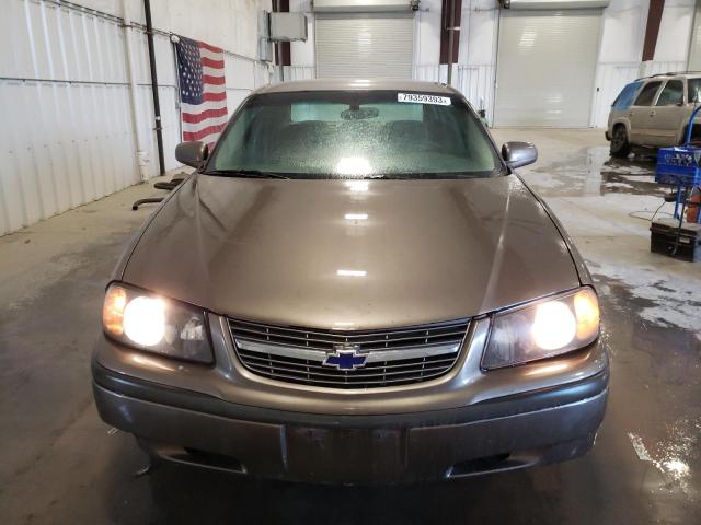 2G1WF52E839395739 - 2003 CHEVROLET IMPALA BROWN photo 5