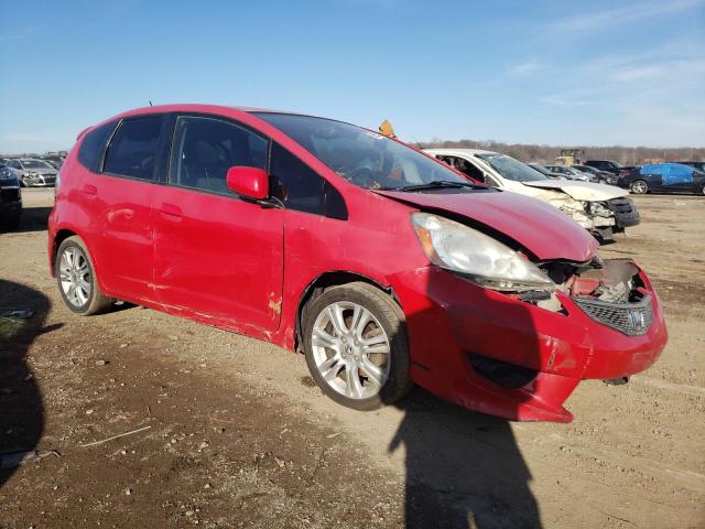 JHMGE88489S028604 - 2009 HONDA FIT SPORT RED photo 4