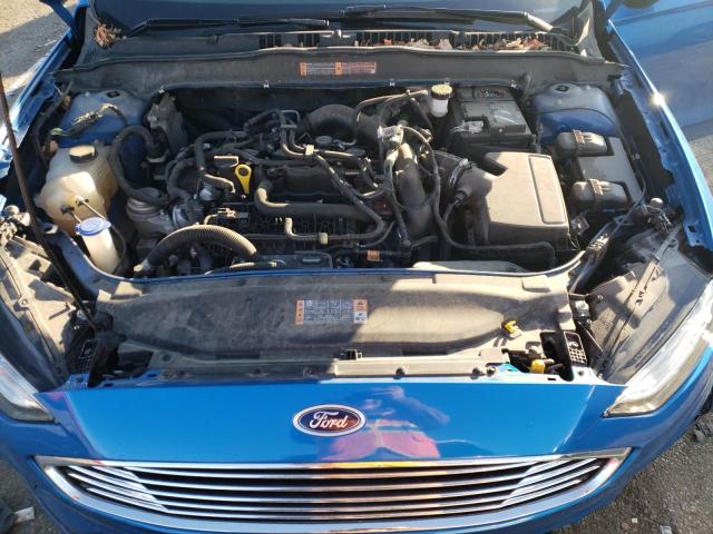 3FA6P0HD4KR249486 - 2019 FORD FUSION SE BLUE photo 11