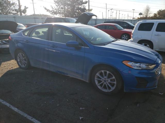 3FA6P0HD4KR249486 - 2019 FORD FUSION SE BLUE photo 4