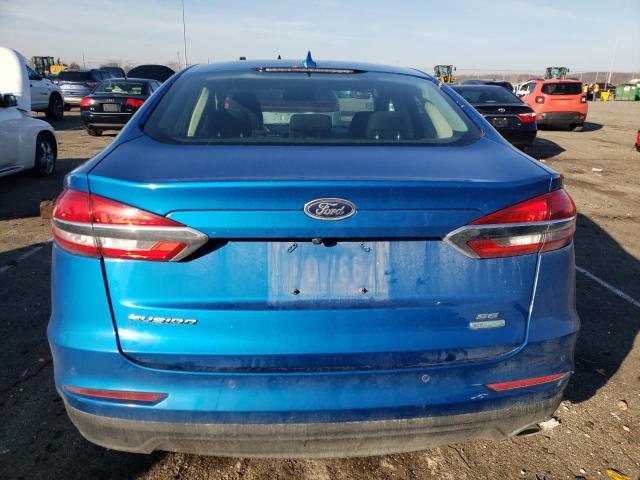 3FA6P0HD4KR249486 - 2019 FORD FUSION SE BLUE photo 6