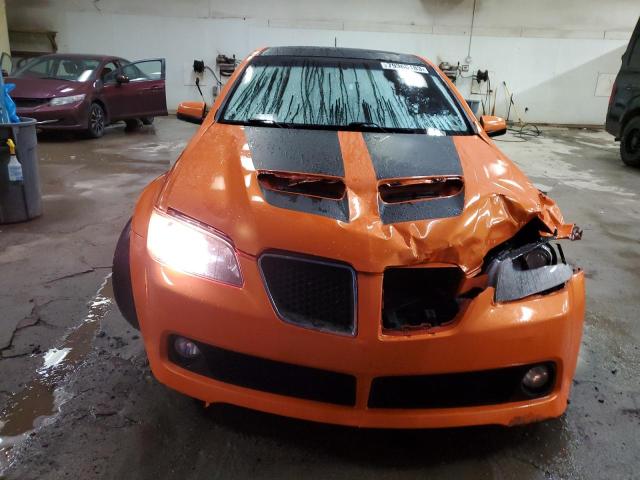 6G2ER57708L141664 - 2008 PONTIAC G8 ORANGE photo 5