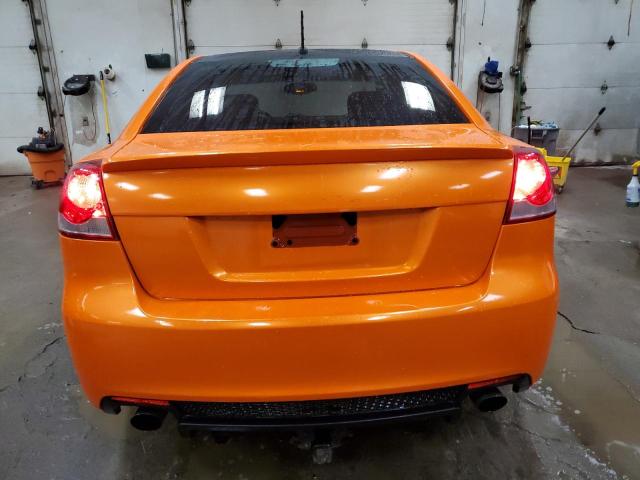 6G2ER57708L141664 - 2008 PONTIAC G8 ORANGE photo 6