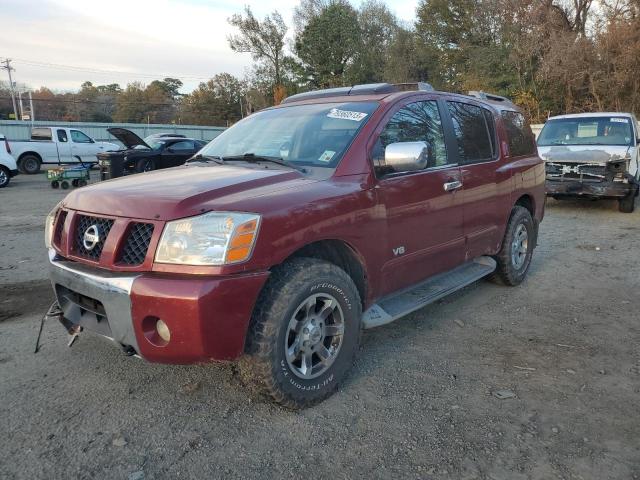 5N1AA08B06N701555 - 2006 NISSAN ARMADA SE BURGUNDY photo 1