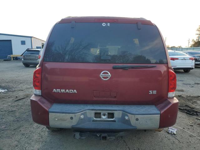 5N1AA08B06N701555 - 2006 NISSAN ARMADA SE BURGUNDY photo 6