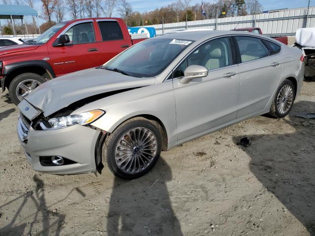 3FA6P0K93FR218644 - 2015 FORD FUSION TITANIUM BEIGE photo 1