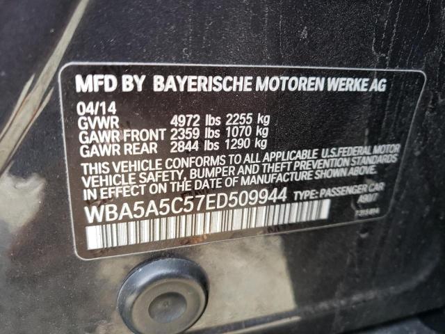 WBA5A5C57ED509944 - 2014 BMW 528 I BLACK photo 12