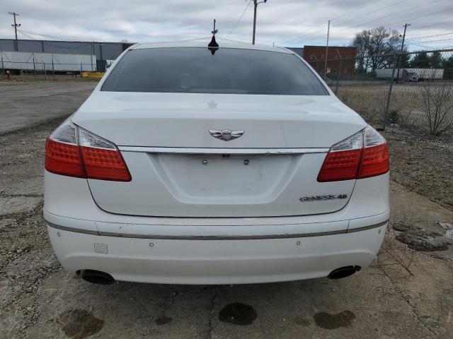 KMHGC4DF6BU128438 - 2011 HYUNDAI GENESIS 4.6L WHITE photo 6