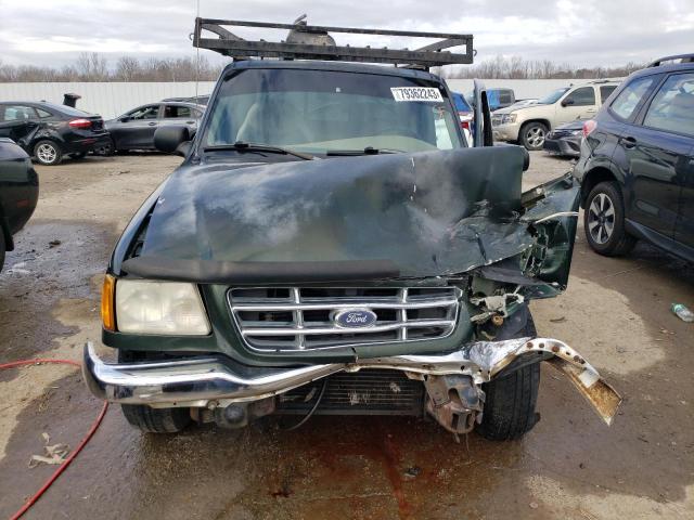 1FTYR14V31TA81211 - 2001 FORD RANGER SUPER CAB GREEN photo 5