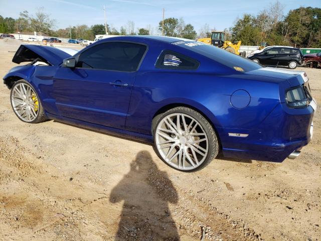 1ZVBP8AM4E5258002 - 2014 FORD MUSTANG BLUE photo 2