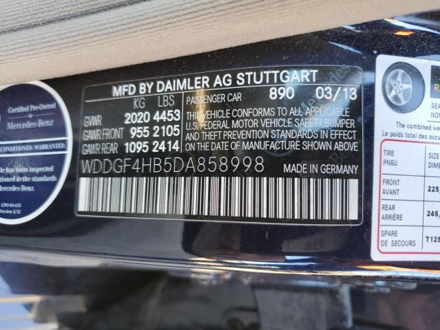 WDDGF4HB5DA858998 - 2013 MERCEDES-BENZ C 250 BLUE photo 12