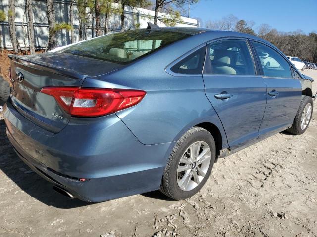 5NPE24AF8FH180818 - 2015 HYUNDAI SONATA SE BLUE photo 3