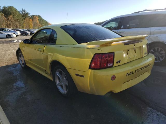 1FAFP42X42F233585 - 2002 FORD MUSTANG GT YELLOW photo 2