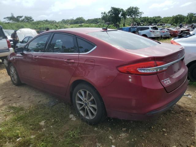 3FA6P0H77HR363663 - 2017 FORD FUSION SE RED photo 2